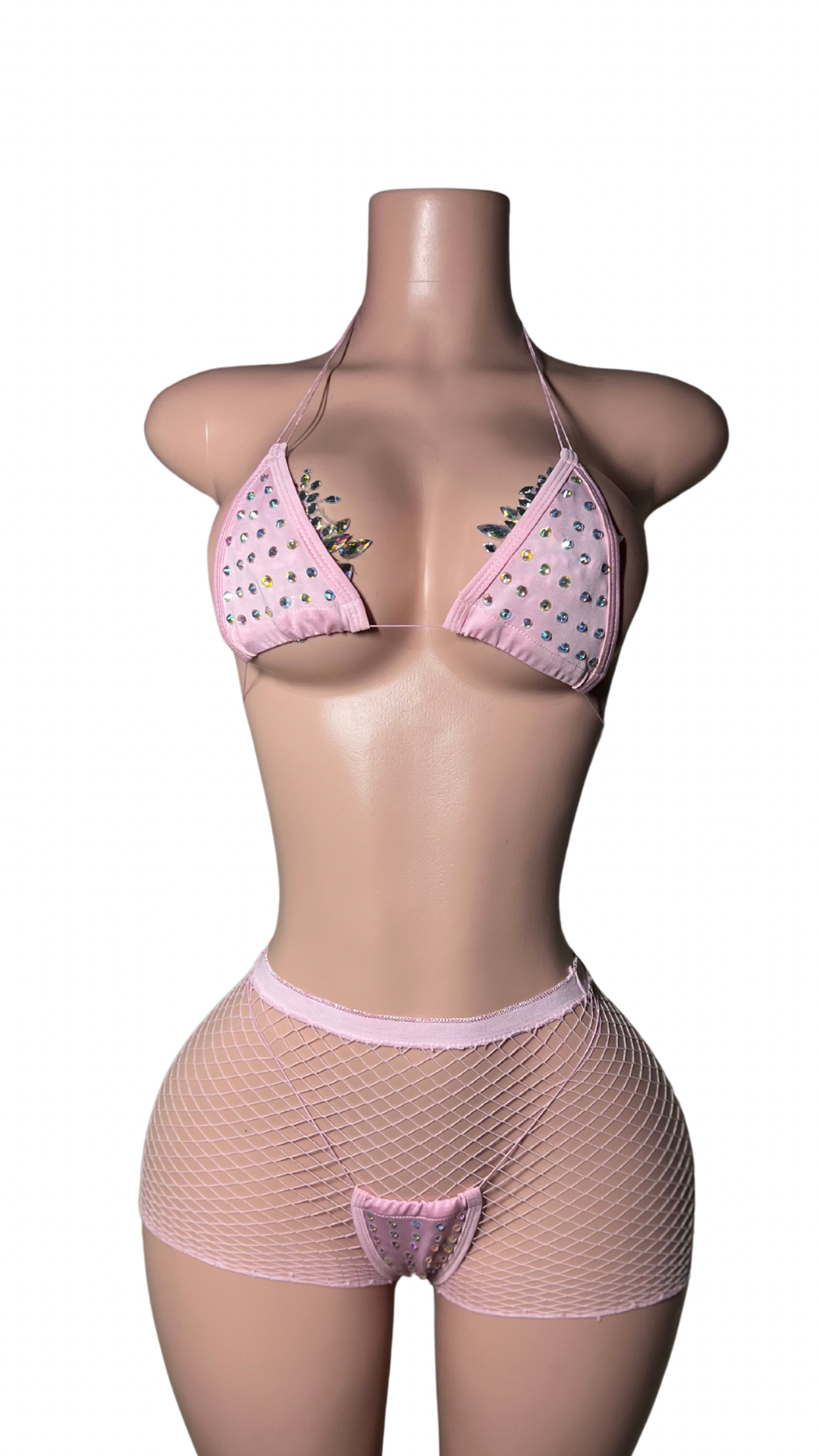 Maya Doll Rhinestone Exotic Dancewear Bikini Set