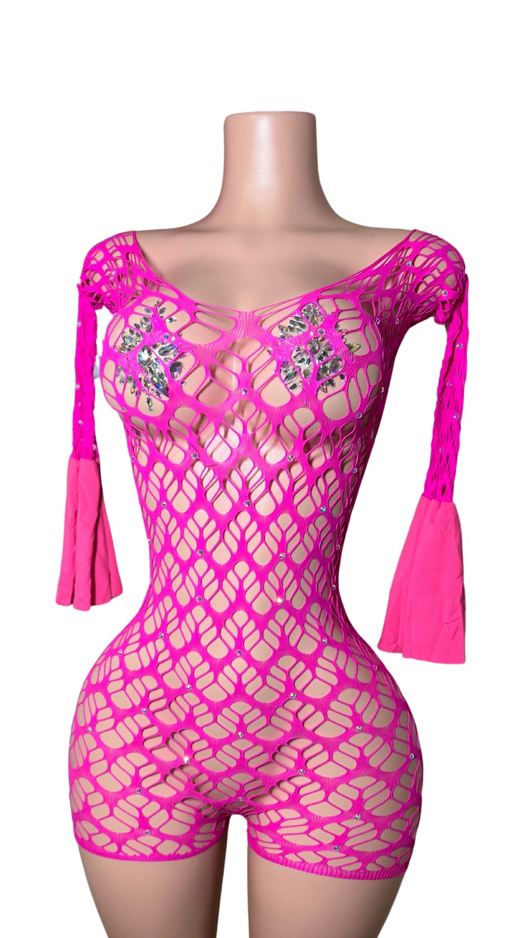 Reema Rhinestone Exotic Dancewear Romper