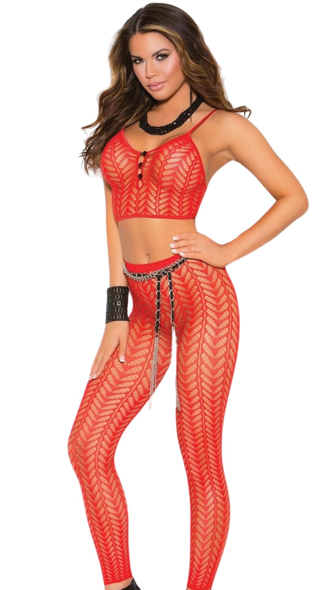 Rouge Baddie Leggings-Set