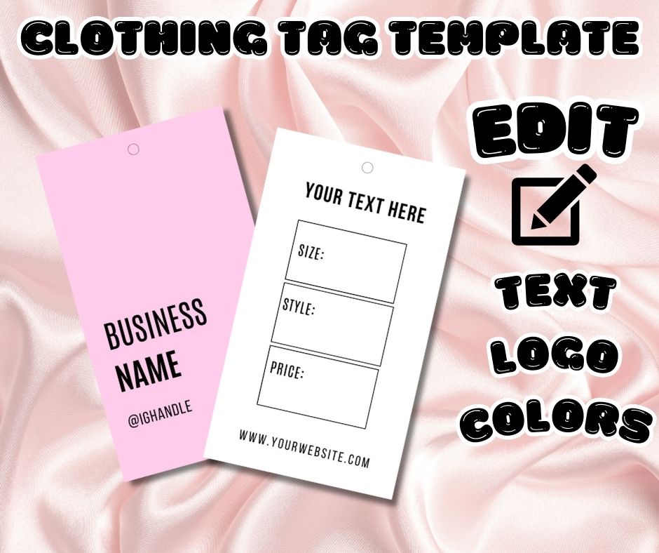 Simple Digital Clothing Tags